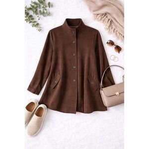 Susan Graver Modern Minimalist Swing Jacket-Size 3X